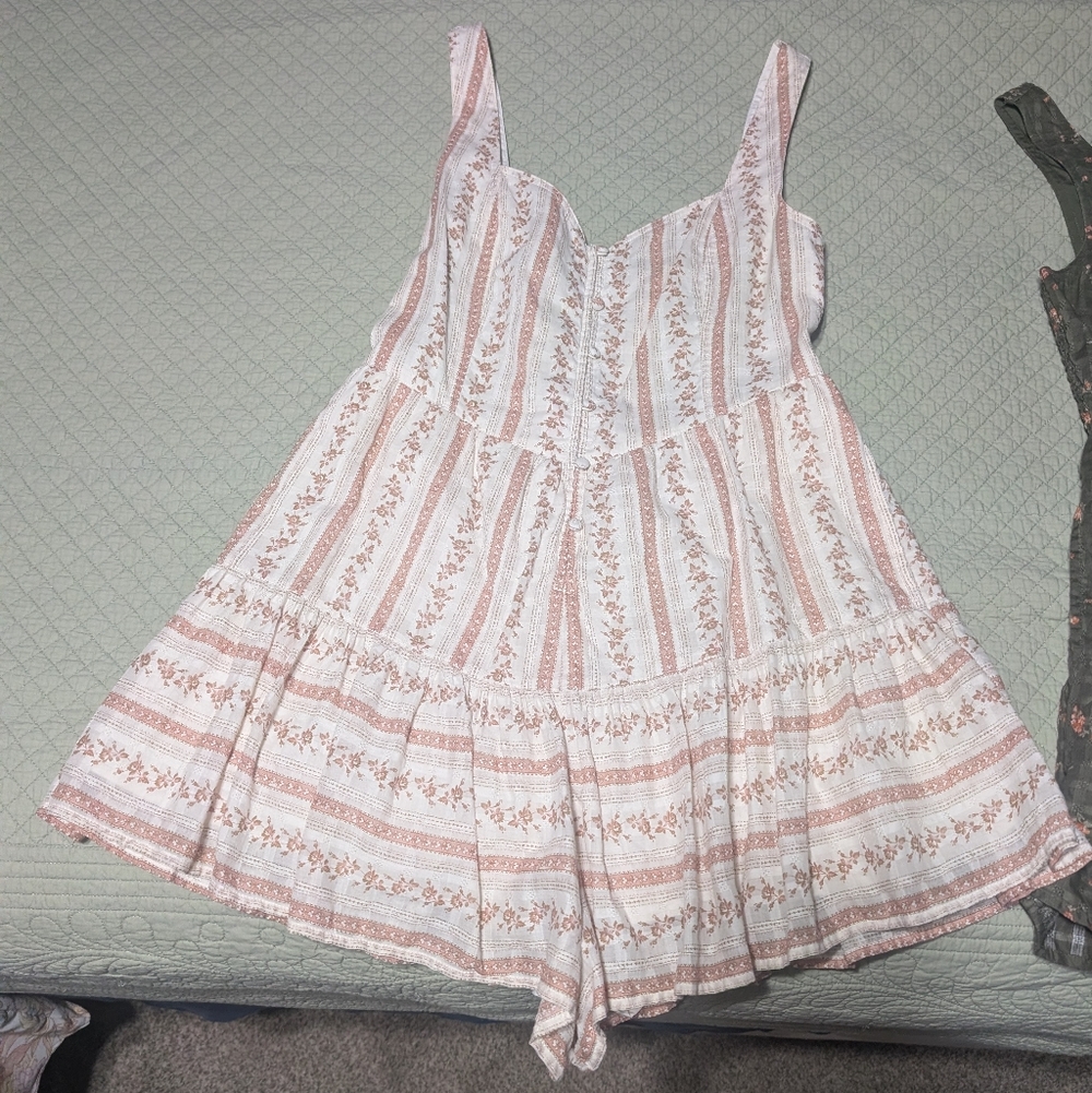 AE Cream And Pink Romper